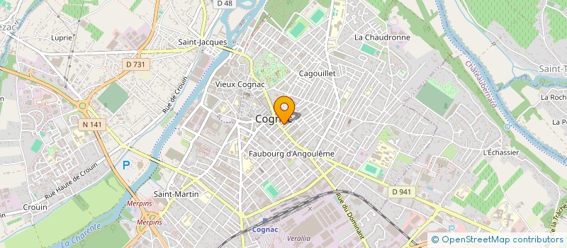 localisation de l'entreprise 930 582 440  à COGNAC