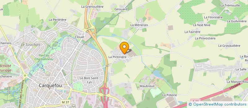 localisation de l'entreprise 930 605 993 à CARQUEFOU