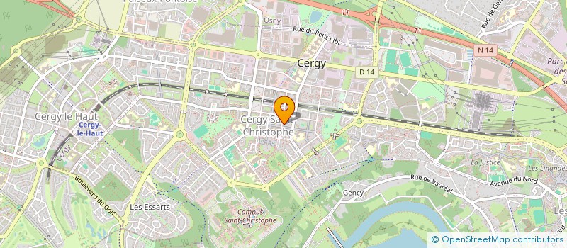 localisation de l'entreprise 930 713 763   CERGY