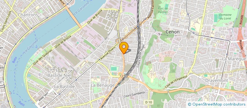 localisation de l'entreprise 930 818 331   CENON