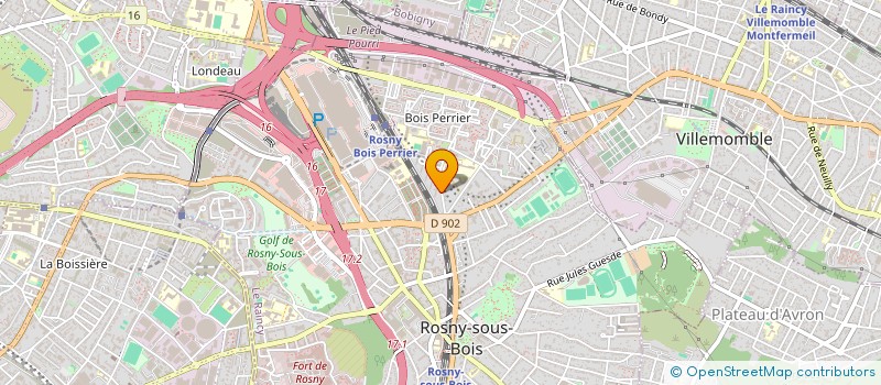 localisation de l'entreprise 931 022 768 à ROSNY-SOUS-BOIS