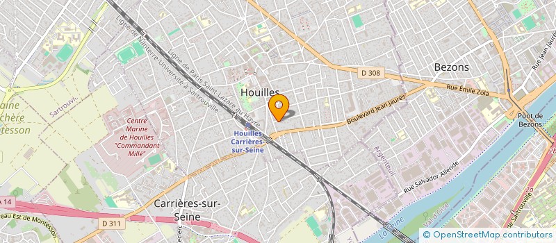 localisation de l'entreprise 931 022 784   HOUILLES