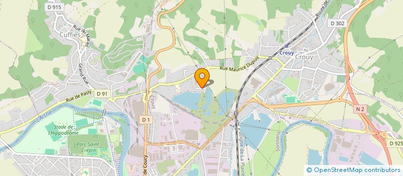 localisation de l'entreprise 931 180 251   CROUY