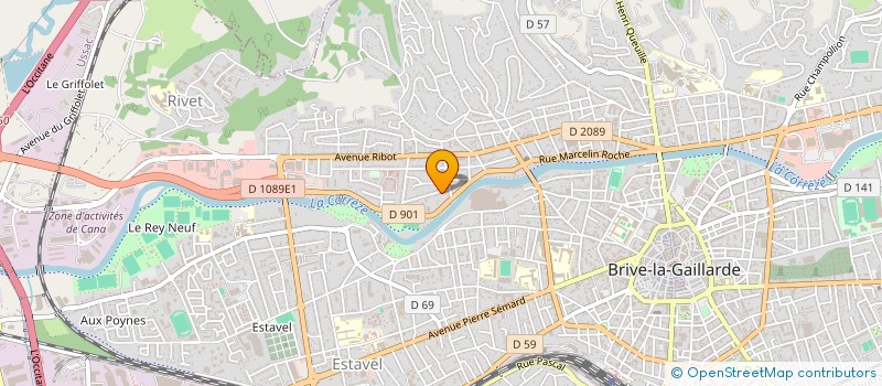 localisation de l'entreprise 931 414 759 à BRIVE-LA-GAILLARDE