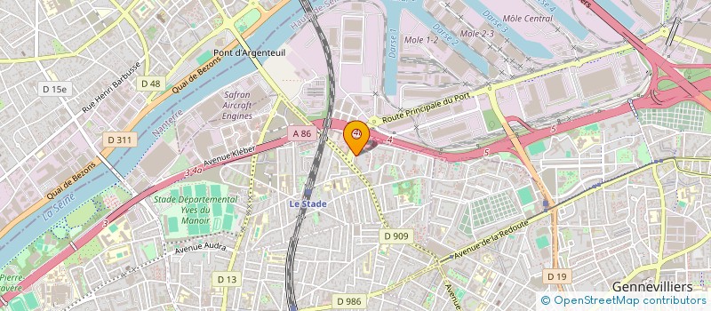 localisation de l'entreprise 931 657 910 à COLOMBES