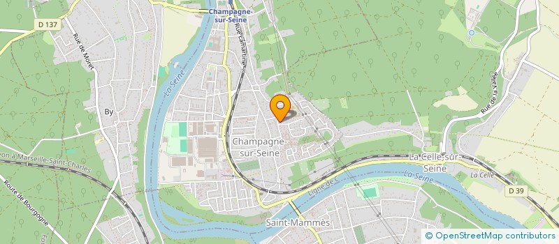 localisation de l'entreprise 931 735 898   CHAMPAGNE SUR SEINE