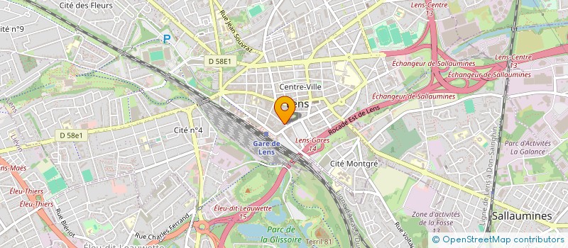 localisation de l'entreprise 931 916 266   LENS