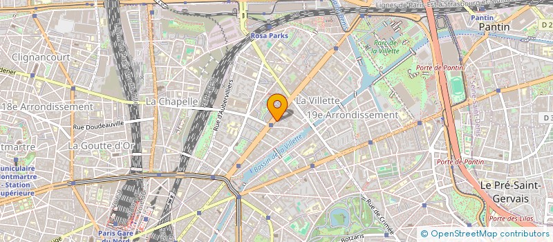 localisation de l'entreprise 93100 CREW  PARIS