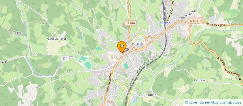 localisation de l'entreprise 932 174 675   GOURDON