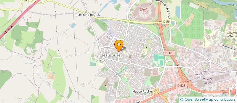 localisation de l'entreprise 932 310 089  à BEAUCOUZE