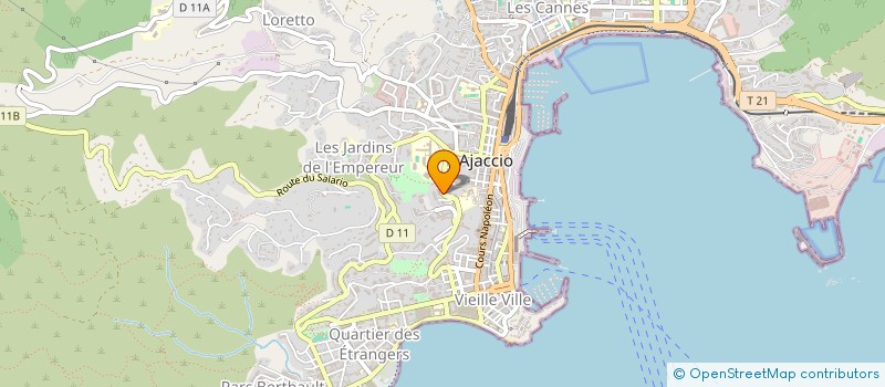 localisation de l'entreprise 932 360 597   AJACCIO