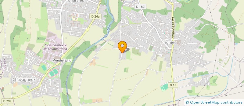 localisation de l'entreprise 932 652 233   TIGNIEU-JAMEYZIEU