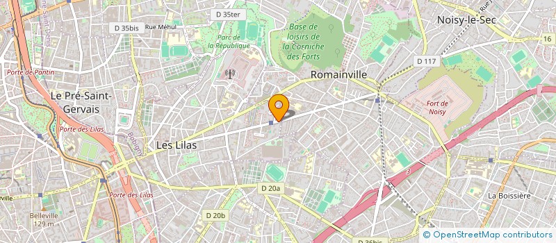 localisation de l'entreprise 932 837 909   LES LILAS