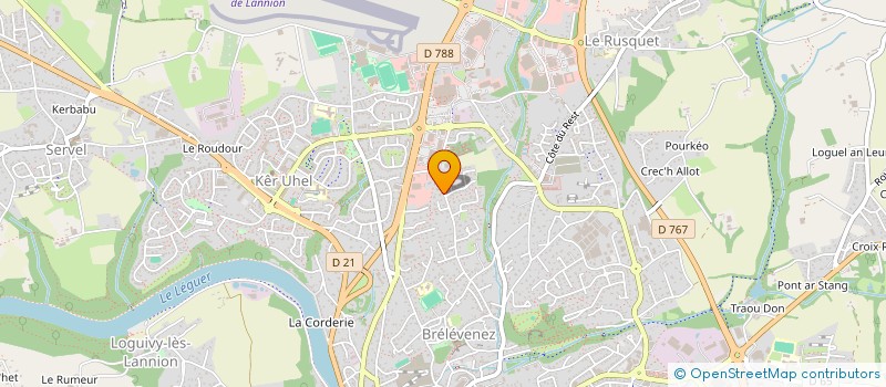 localisation de l'entreprise 932 896 376 à LANNION
