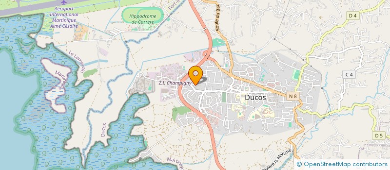 localisation de l'entreprise 932 901 820   LE MARIN
