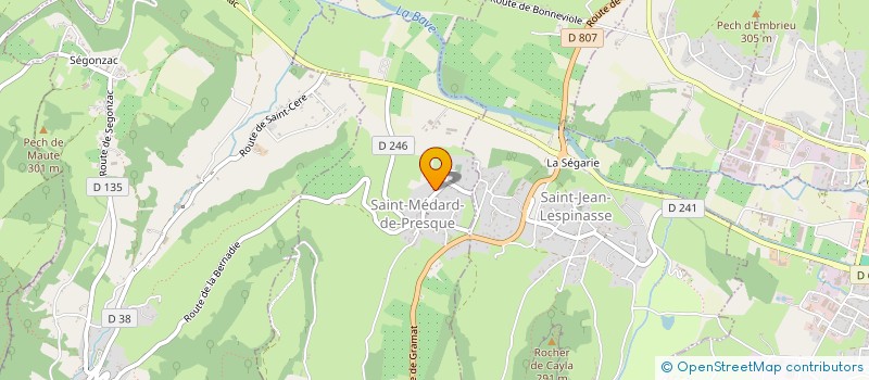 localisation de l'entreprise 932 943 004   SAINT-MEDARD-DE-PRESQUE