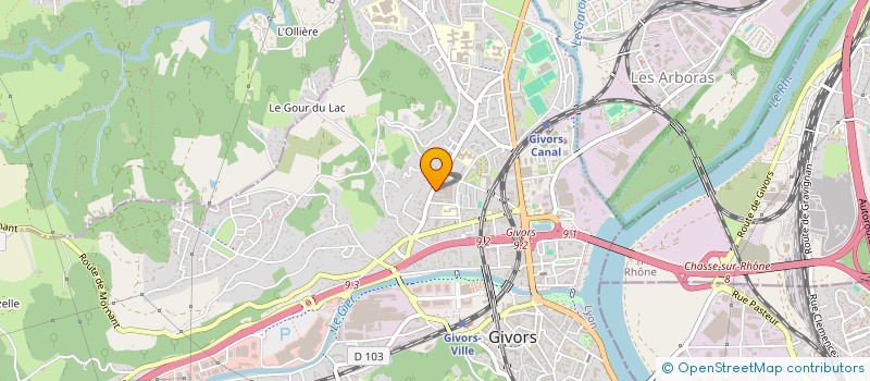 localisation de l'entreprise 932 991 581   GIVORS