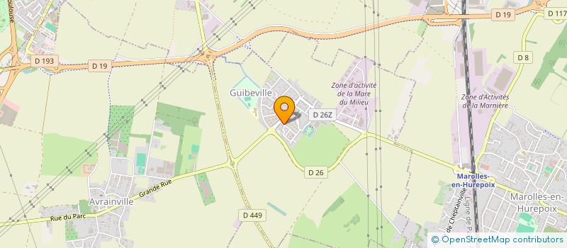 localisation de l'entreprise 932 993 728   GUIBEVILLE