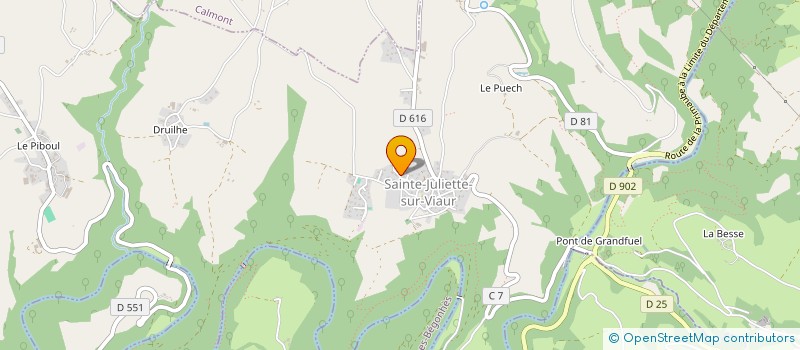 localisation de l'entreprise 933 015 216   SAINTE-JULIETTE-SUR-VIAUR