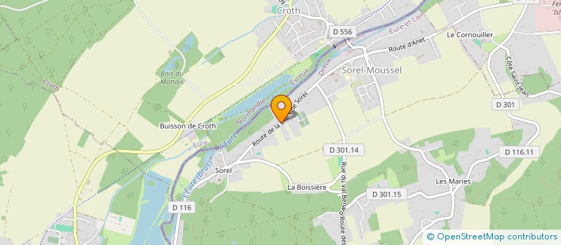 localisation de l'entreprise 933 030 082 à SOREL-MOUSSEL