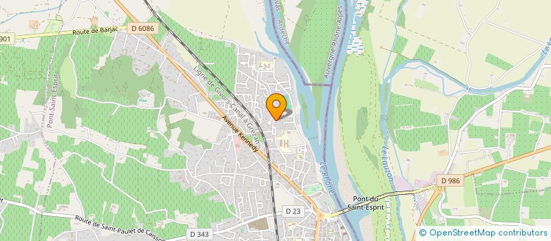 localisation de l'entreprise 933 040 628   PONT-SAINT-ESPRIT