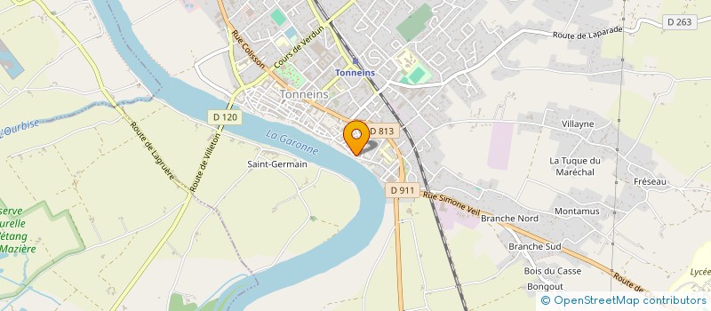 localisation de l'entreprise 933 105 124   TONNEINS