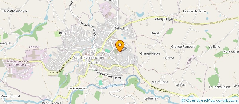localisation de l'entreprise 933 167 173   SAINT-SYMPHORIEN-SUR-COISE