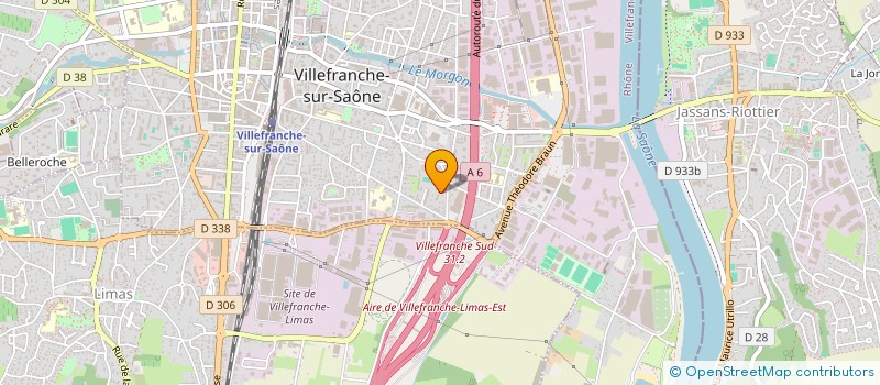 localisation de l'entreprise 933 260 168 à VILLEFRANCHE-SUR-SAONE