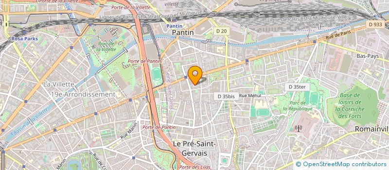 localisation de l'entreprise 933 265 985   PANTIN