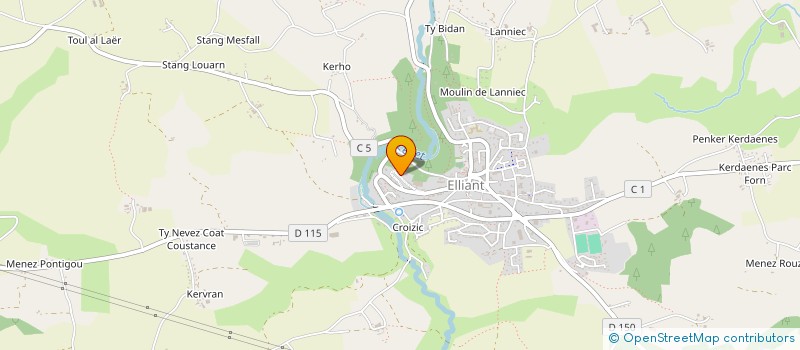 localisation de l'entreprise 933 288 557   ELLIANT