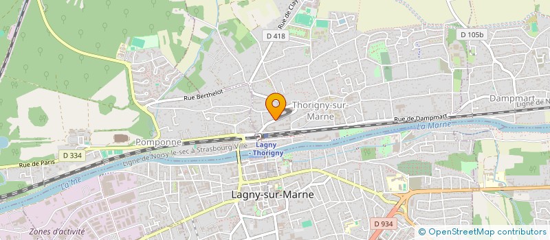localisation de l'entreprise 933 306 821   THORIGNY-SUR-MARNE