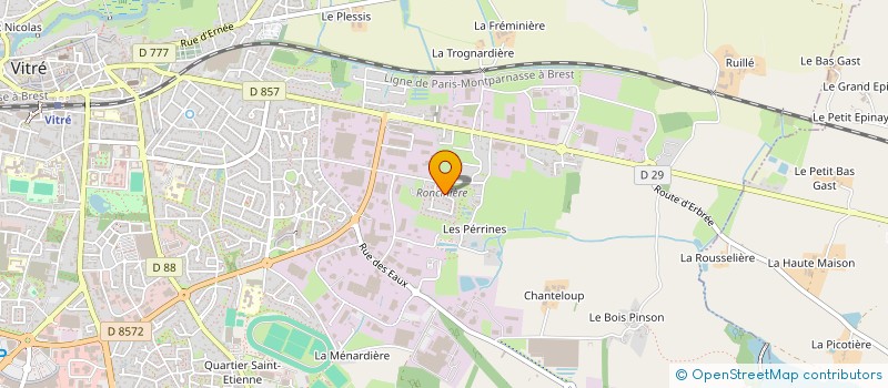 localisation de l'entreprise 933 354 441 à VITRE