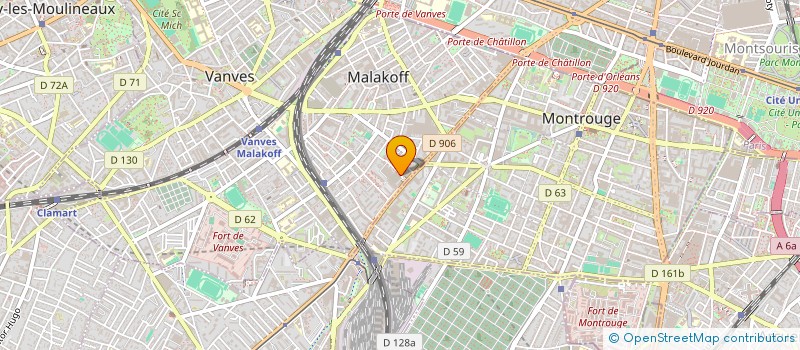 localisation de l'entreprise 933 444 341   MALAKOFF