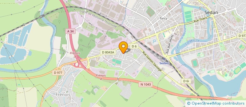 localisation de l'entreprise 933 458 481   SEDAN