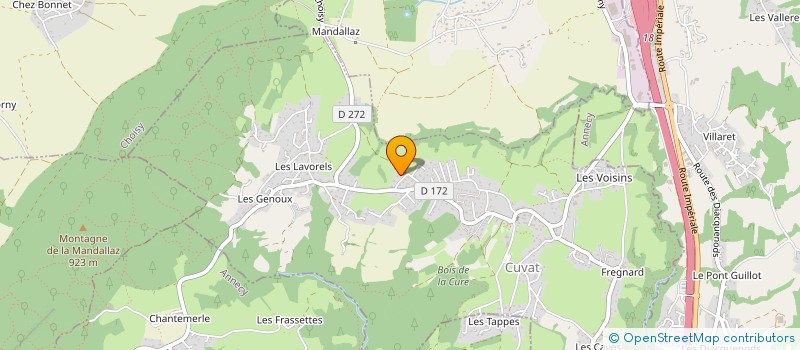 localisation de l'entreprise 933 485 575   CUVAT