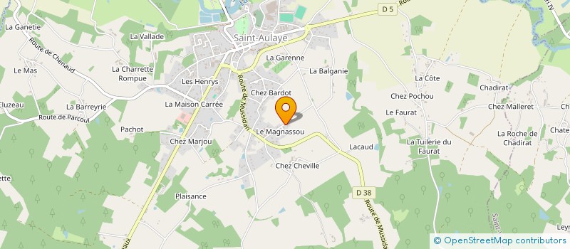 localisation de l'entreprise 933 510 950   SAINT AULAYE-PUYMANGOU