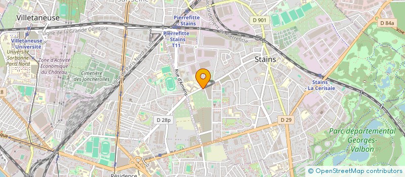 localisation de l'entreprise 933 583 759 à STAINS