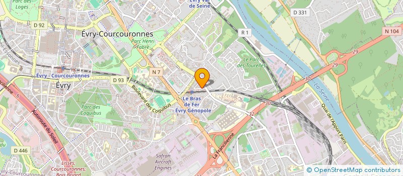 localisation de l'entreprise 933 650 889 à EVRY-COURCOURONNES