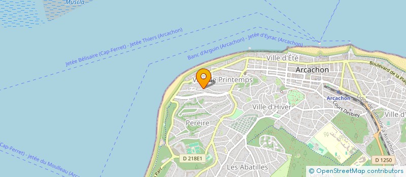 localisation de l'entreprise 933 708 539   ARCACHON