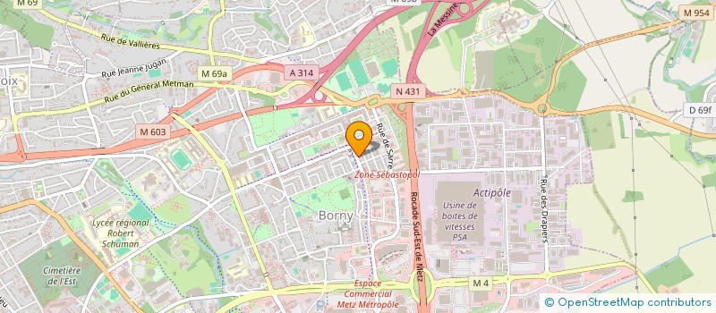 localisation de l'entreprise 933 805 657   METZ