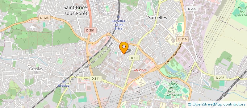 localisation de l'entreprise 933 825 739   SARCELLES