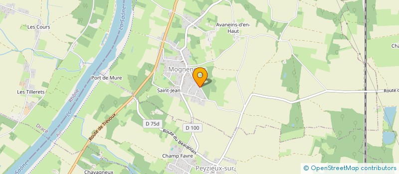 localisation de l'entreprise 933  MOGNENEINS