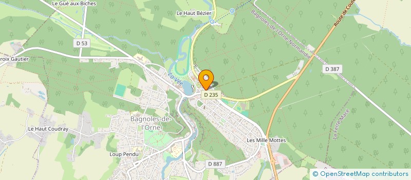 localisation de l'entreprise 933 889 867   BAGNOLES DE L'ORNE NORMANDIE