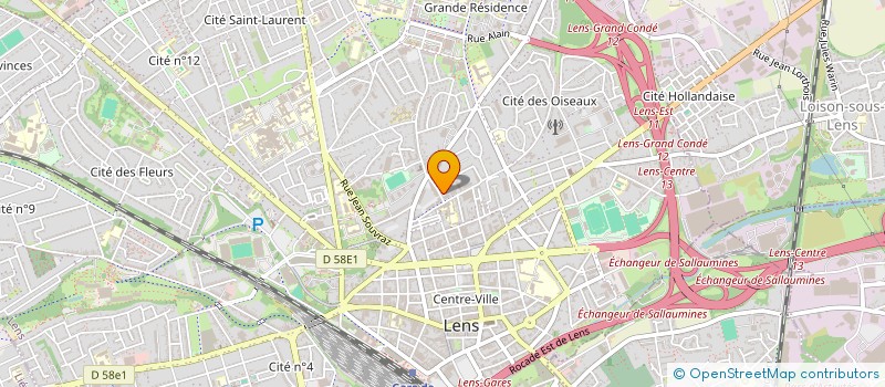 localisation de l'entreprise 934 168 790   LENS