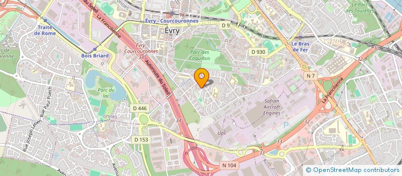 localisation de l'entreprise 934 227 216   EVRY-COURCOURONNES