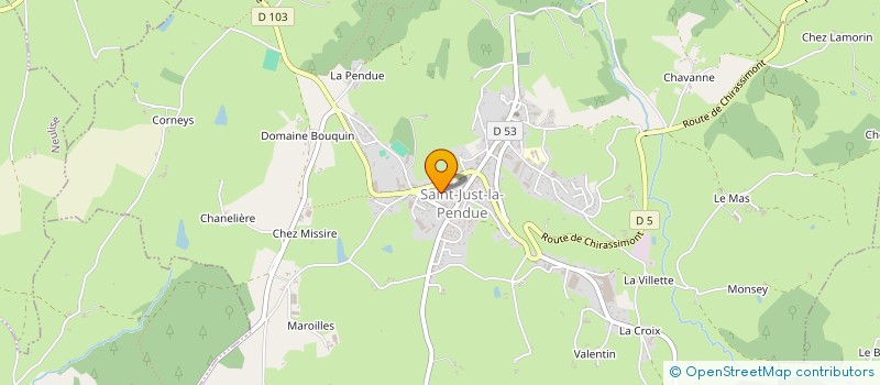 localisation de l'entreprise 934 277 682   SAINT-JUST-LA-PENDUE