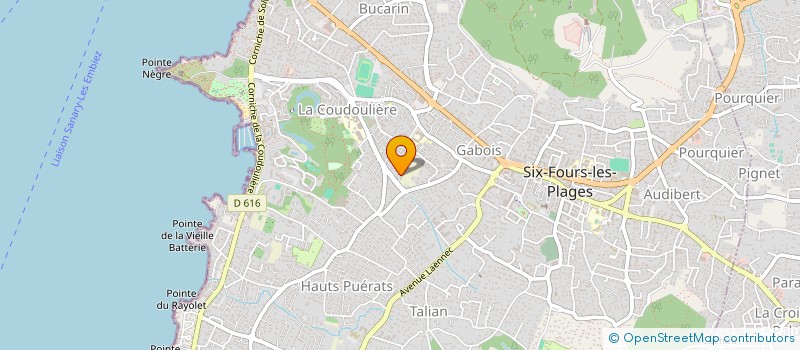 localisation de l'entreprise 934 331 737  à SIX-FOURS-LES-PLAGES