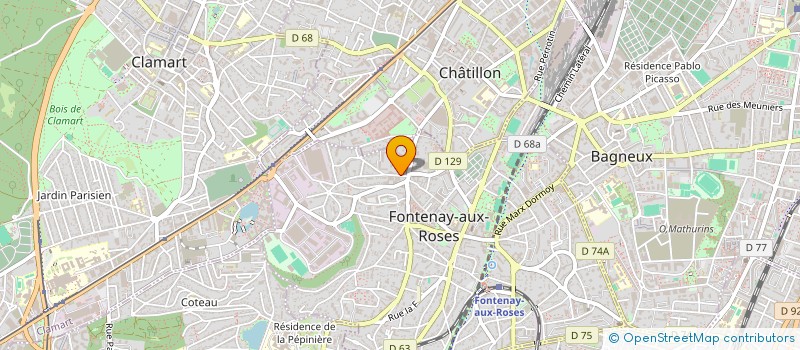 localisation de l'entreprise 934 745 761  à FONTENAY-AUX-ROSES