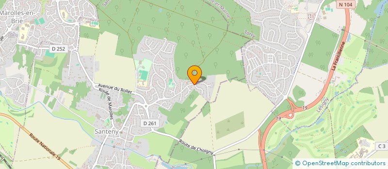 localisation de l'entreprise 934 757 147   SANTENY