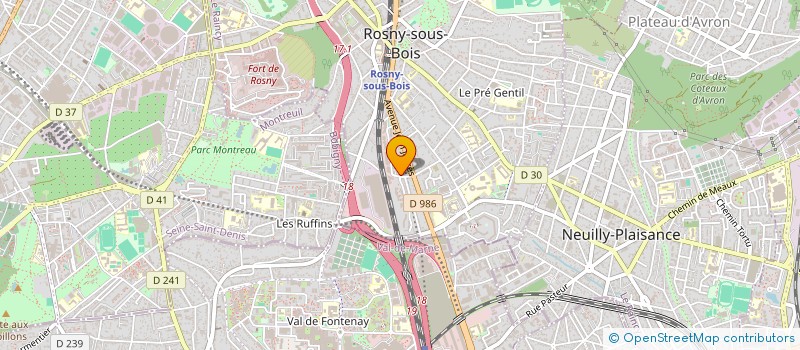 localisation de l'entreprise 935 026 252  à ROSNY-SOUS-BOIS